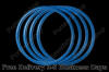 Motorcycle 17" x 1-3/16"   Blue Wall Portawall tire sidewalls, toppers, tyre Insert Trim Set of 4